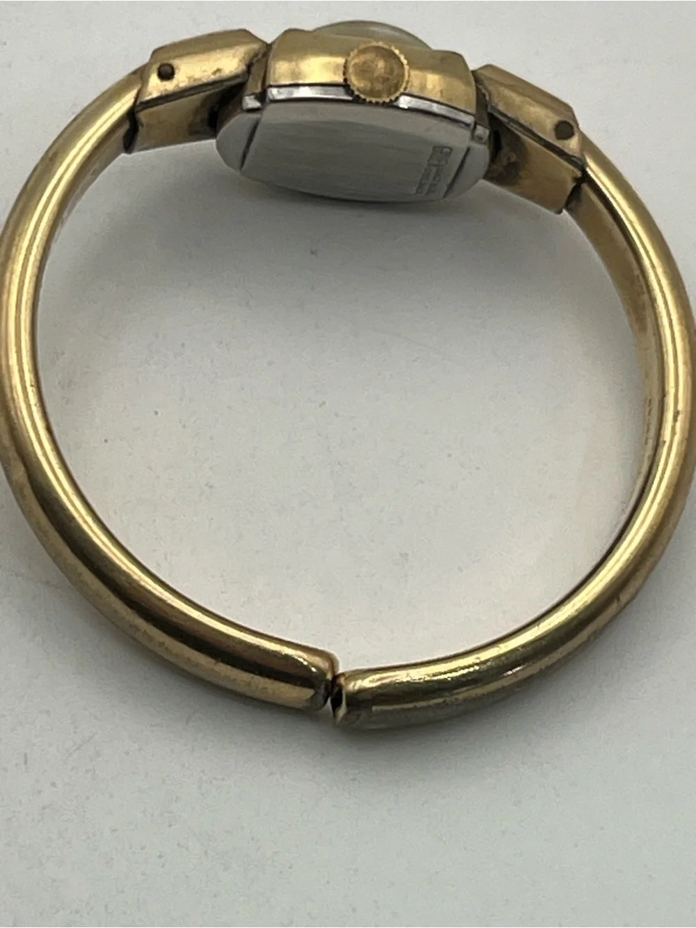 10k gold filled Gruen mechanical bangle bracelet style watch vintage NOT working